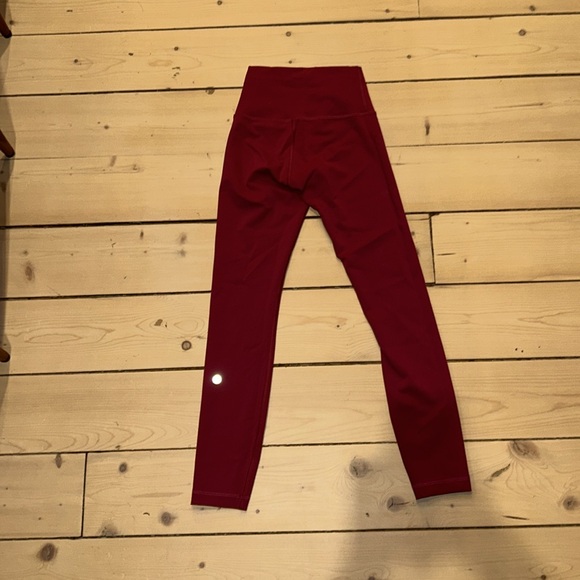 Lululemon Pink Wunder Train Leggings - Picture 2 of 3